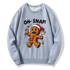 Kyoto-Lion Oh Snap The Gingerbread Man's Christmas Chaos Classic Sweatshirt