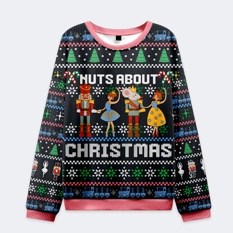 Kyoto-Lion Nutcracker Wonderland Christmas Ugly Sweatshirt