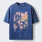 Kyoto-Lion Spring Swallow Dance Washed T-Shirt