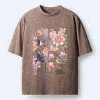 Kyoto-Lion Spring Swallow Dance Washed T-Shirt