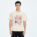 Kyoto-Lion Spring Swallow Dance Washed T-Shirt