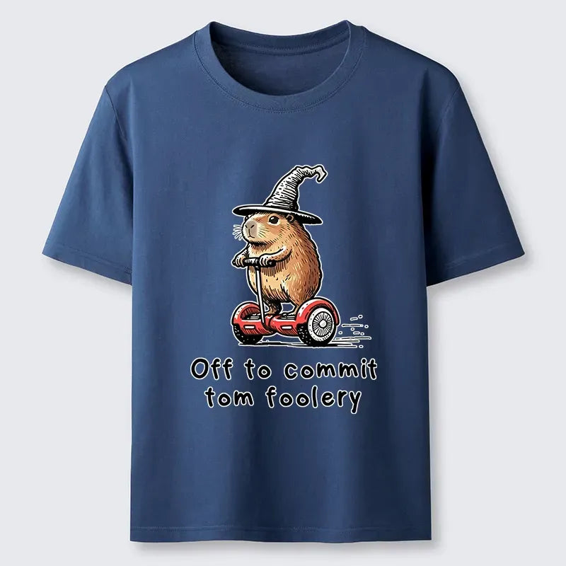 Kyoto-Lion Cute Magic Capybara Foolish Fun Art Classic T-Shirt