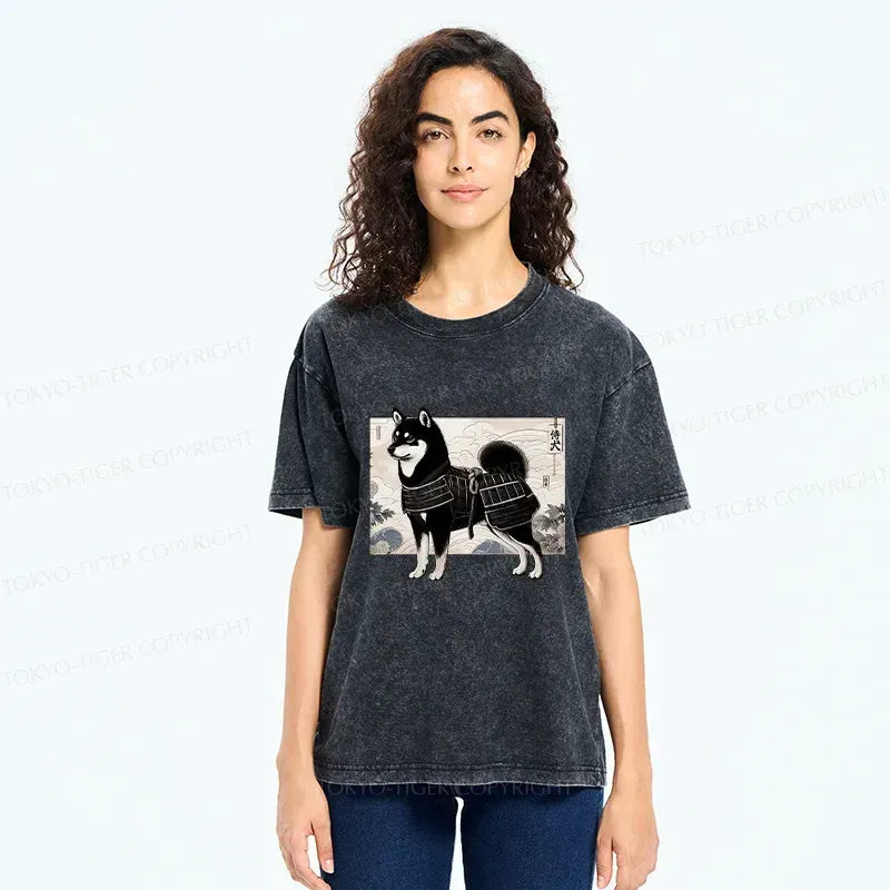 Washed Vintage Shiba Inu Tee