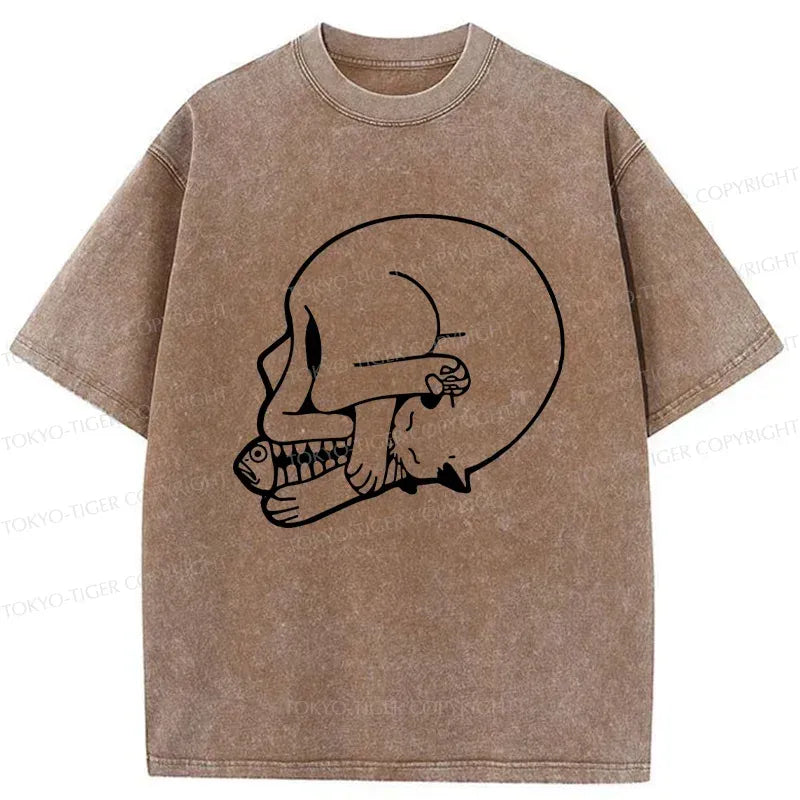 Vintage Washed Cat T-Shirt On Sale
