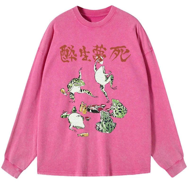 washed kanji tee for daily wear