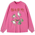 washed kanji tee for daily wear