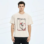 Kyoto-Lion Japanese Ink Painting Washed T-Shirt