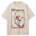 Vintage Japanese Art T-Shirt for Streetwear