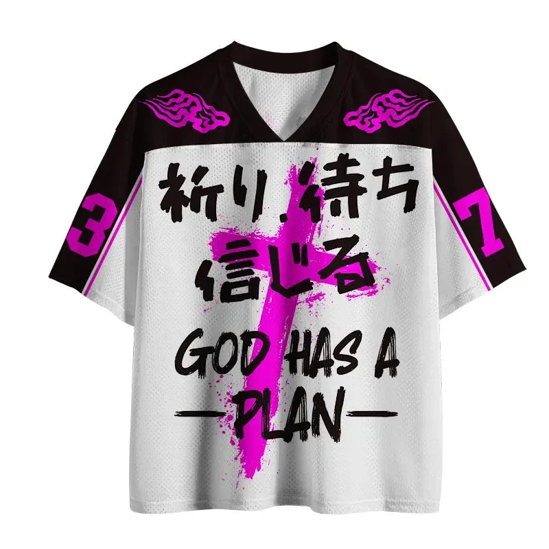 Kyoto lion god unisex mesh jersey
