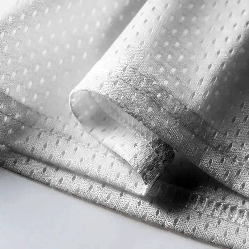 Breathable Japanese streetwear mesh jersey