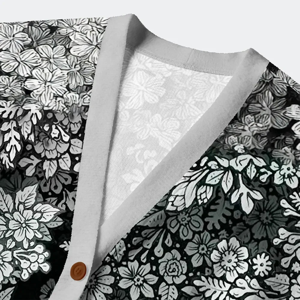 Kyoto Lion sweater with flower print