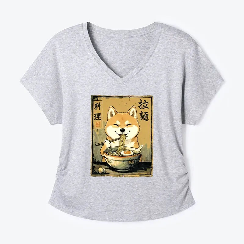Japanese Woodblock Print Shiba Tee Gift