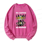 Kyoto-Lion No Coffee No Workee Washed Sweatshirt