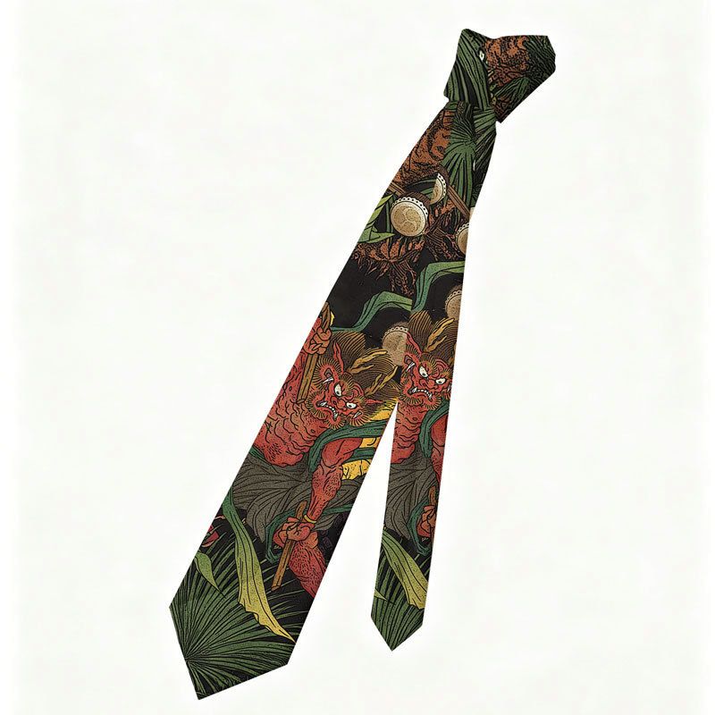 Kyoto Lion Japanese Necktie for Party