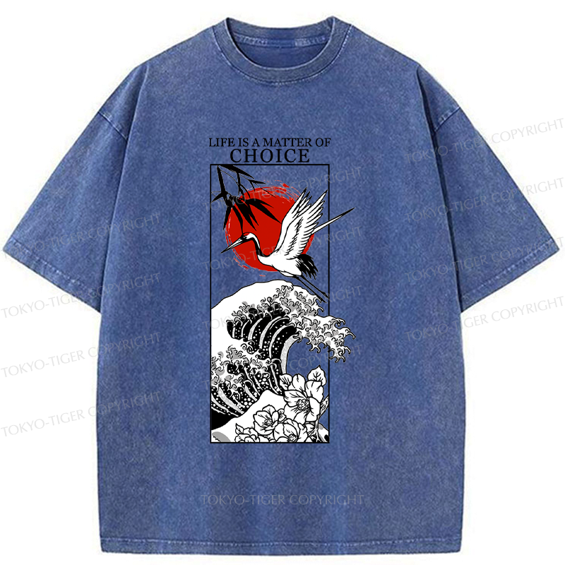 Washed unisex t-shirt for everyday wear