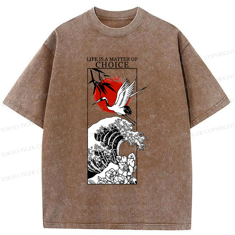 Washed unisex t-shirt for everyday wear