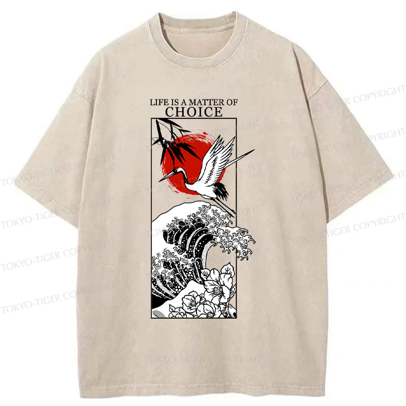 Japanese art t-shirt for summer vacation