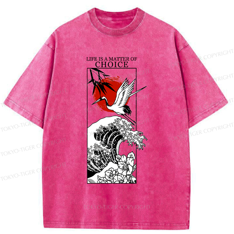 Washed unisex t-shirt for everyday wear