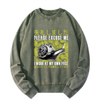 Japanese washed sweatshirt gift for him
