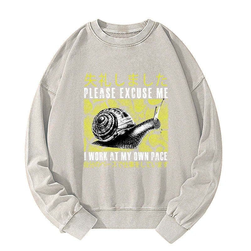 Kyoto lion snail sweatshirt comfortable unisex