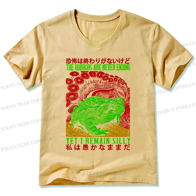Unisex Cotton V-Neck T-Shirt for Streetwear