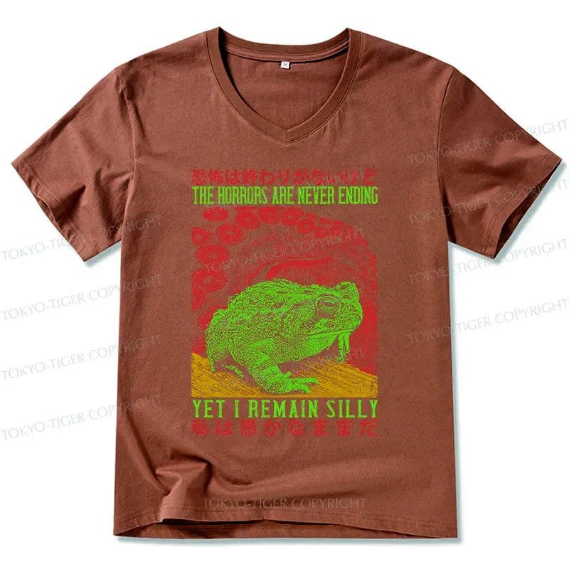 Japanese V-Neck T-Shirt for Daily Wear
