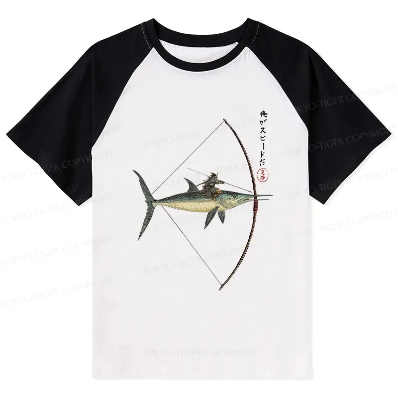 Kyoto-Lion I Am Speed Raglan T-shirt