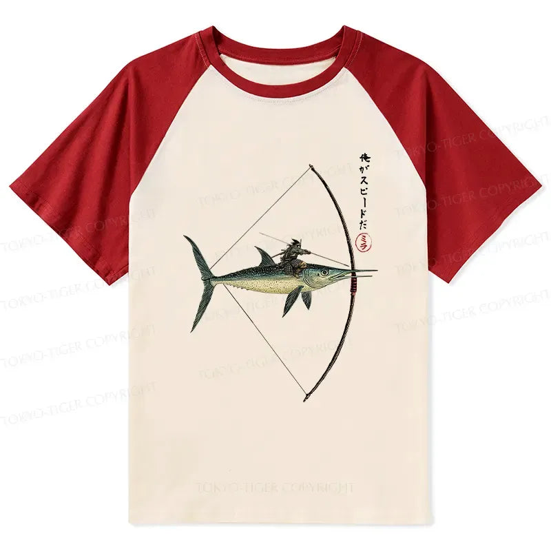 Japanese raglan t-shirt for everyday wear