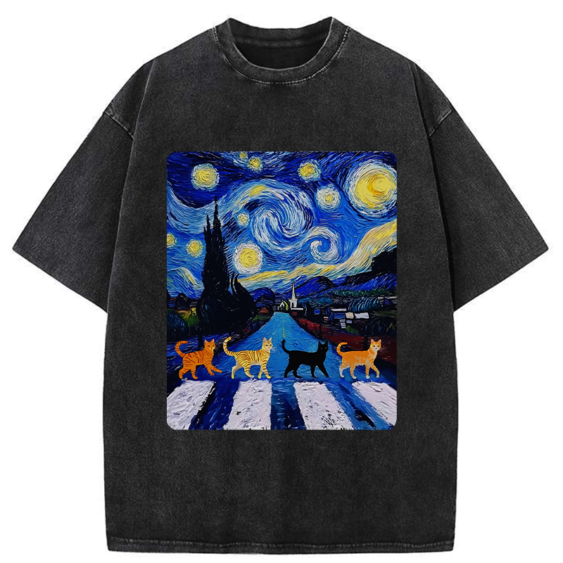 unisex cat t-shirt for daily wear