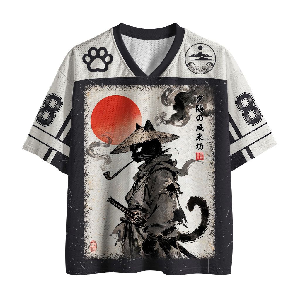Kyoto Japanese Sunset Mesh Jersey for Summer