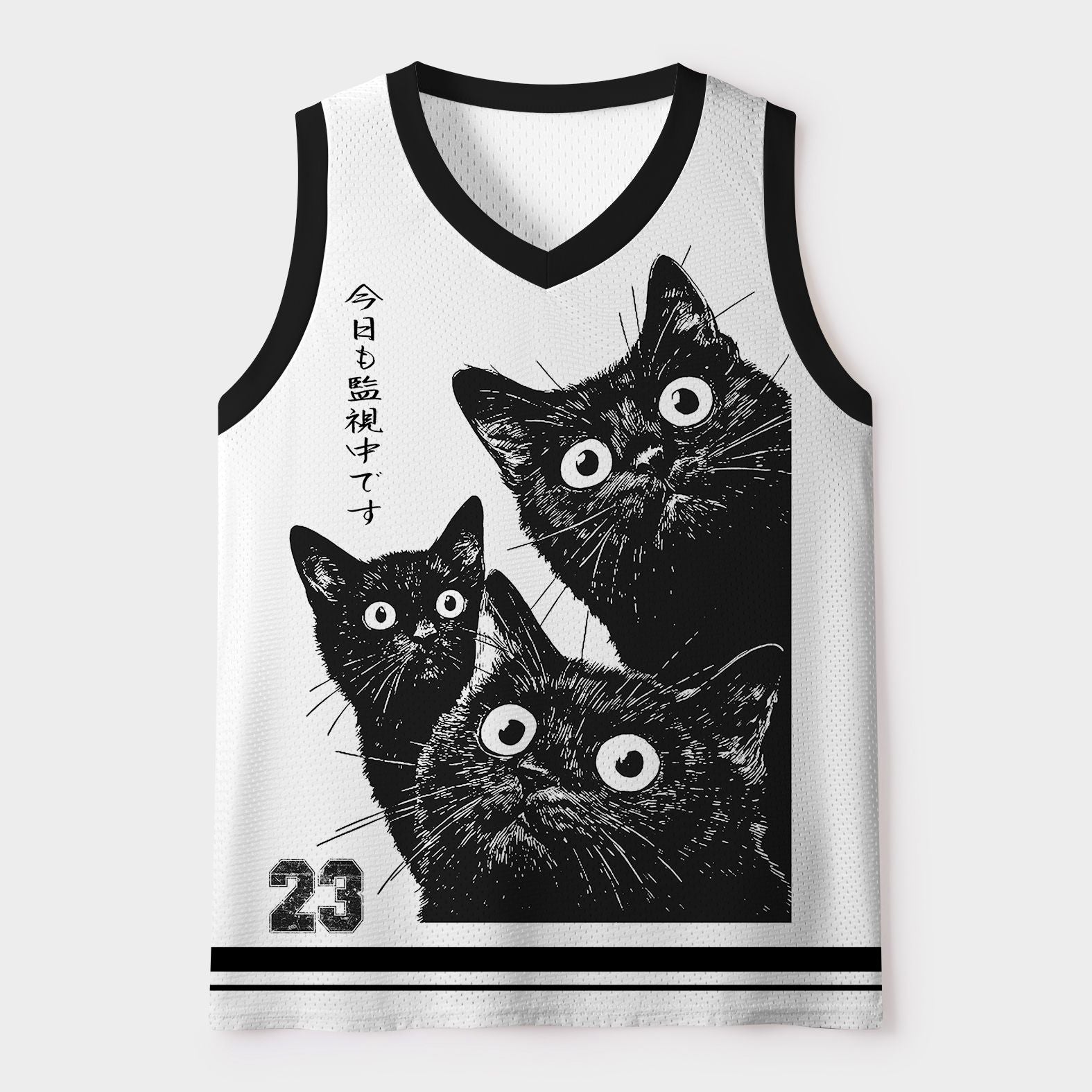 Funny Cat Mesh Tank Top for Summer