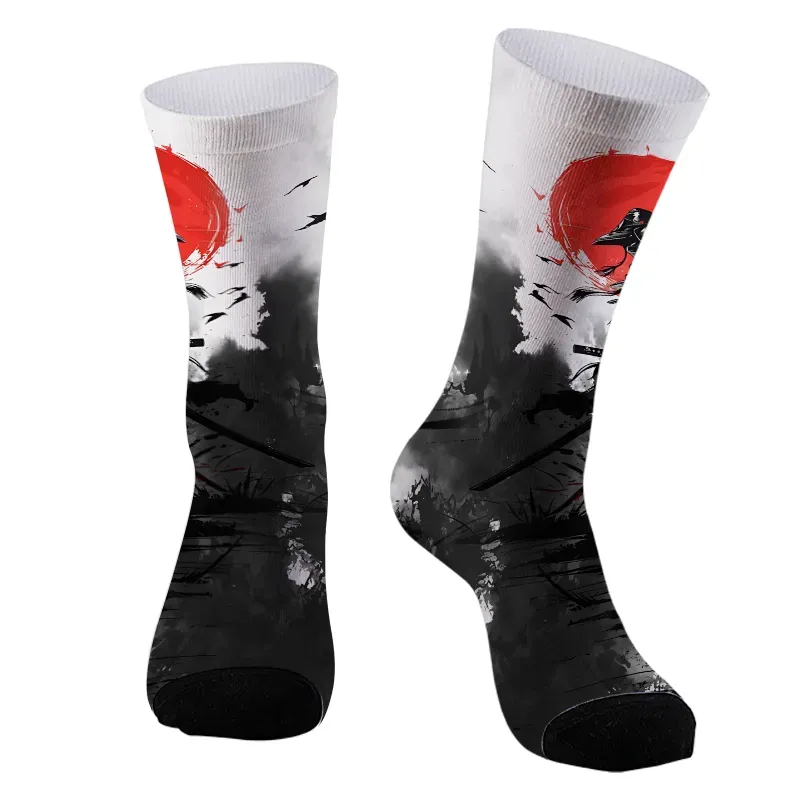 Japanese Samurai Socks for Gift Idea