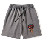 unisex japanese skull shorts daily wear