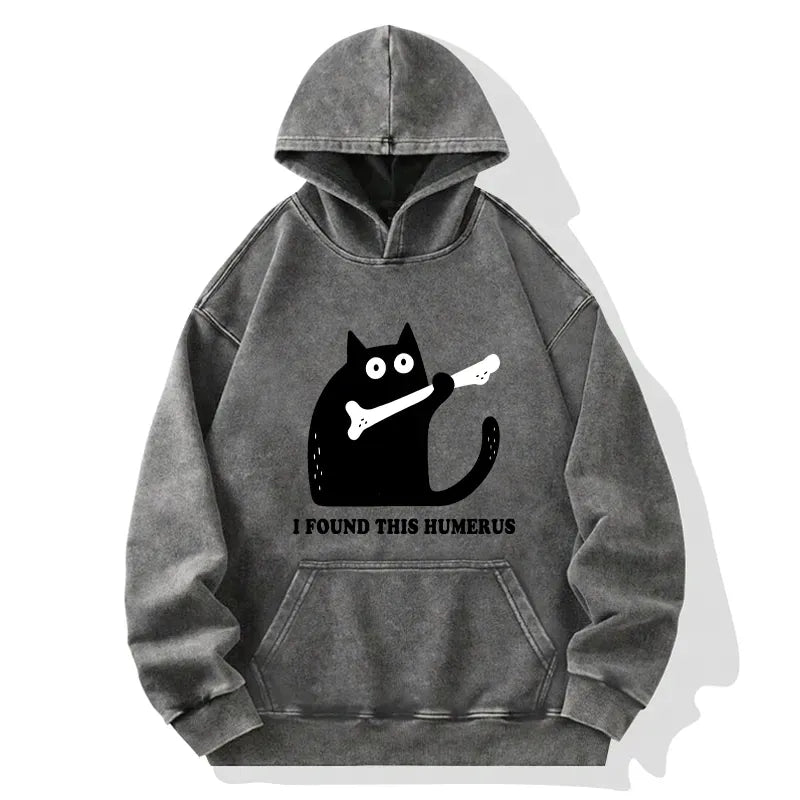 Washed Vintage Streetwear Hoodie
