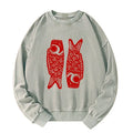 Carp Streamer Sweatshirt for Summer Vacation
