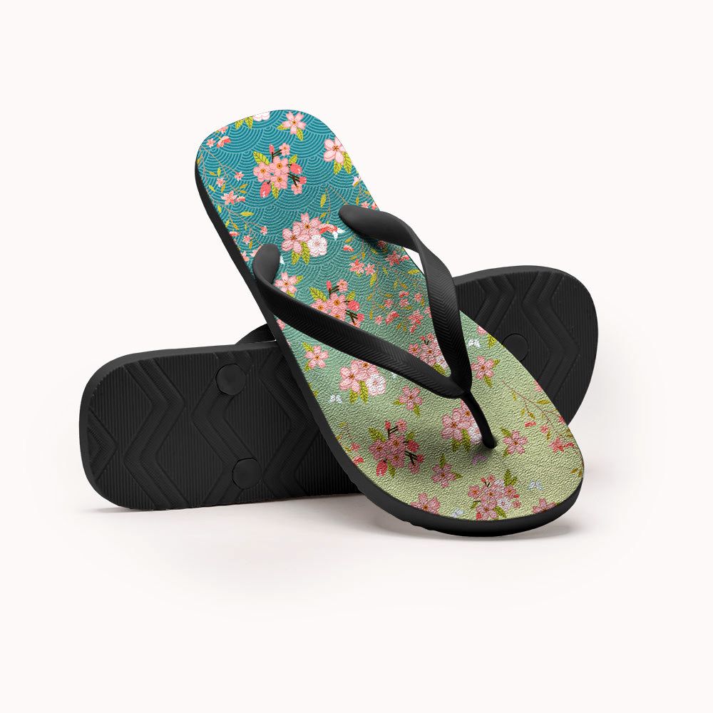 Japanese Sakura Flip Flops for Beach