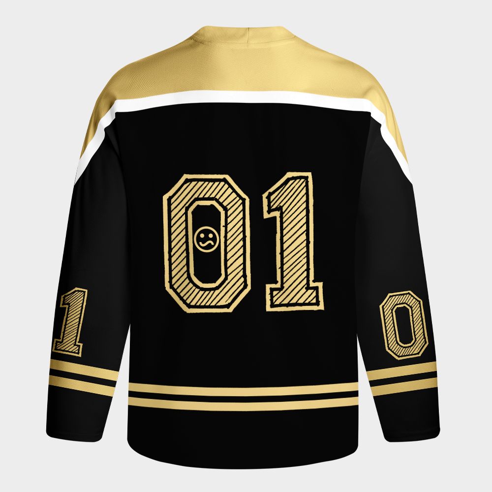 Kyoto-Lion Self-diagnosed Illness Funny Long-Sleeve Hockey Jersey
