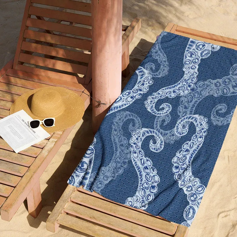 Soft Microfiber Kyoto Beach Towel for Vacation