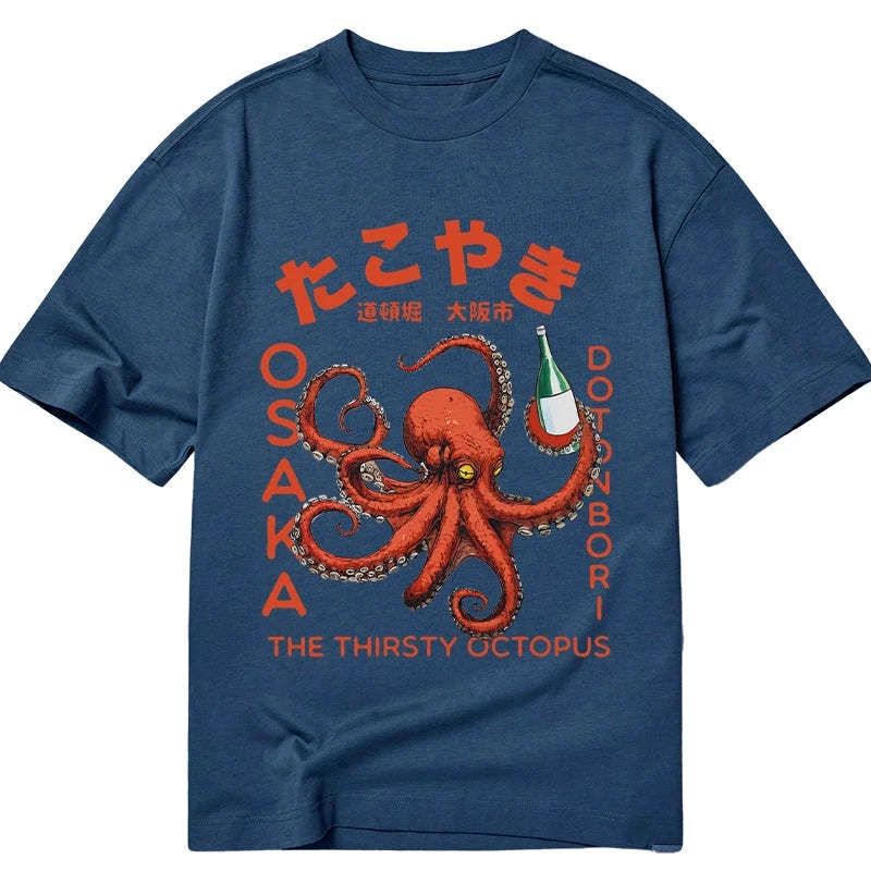 Kyoto-Lion Octopus Drinks Soju Classic T-Shirt