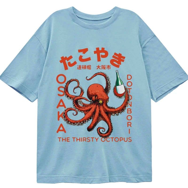 Kyoto-Lion Octopus Drinks Soju Classic T-Shirt