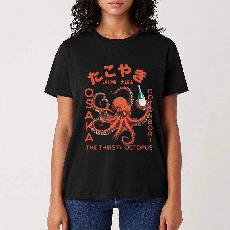 japanese octopus soju t-shirt for men