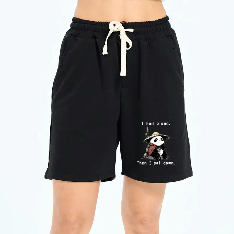 Kyoto-Lion The Maybe Later Panda Unisex Shorts