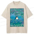 Kyoto-Lion Frog In The Pond Washed T-Shirt