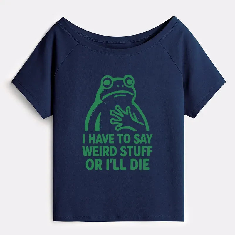 Funny Frog Meme Shirt for Women
