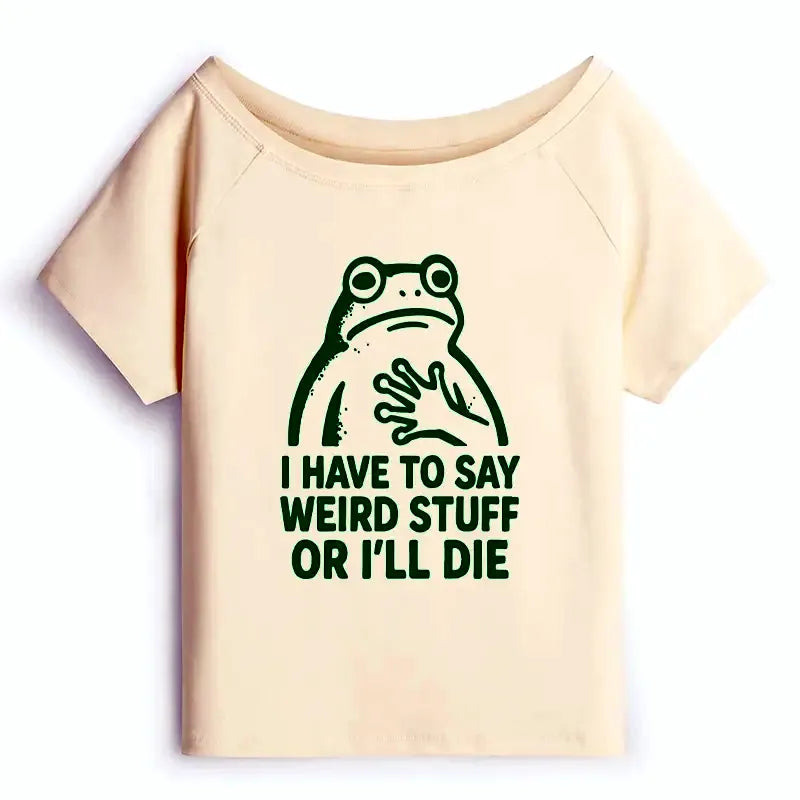 Funny Frog Meme Shirt for Women