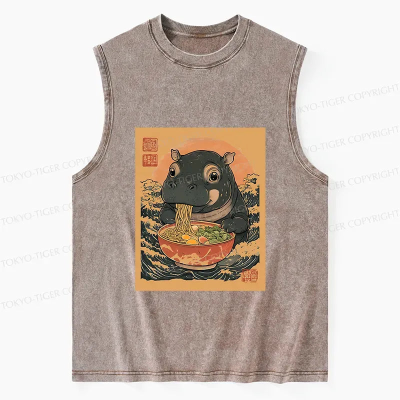 Trendy Moo Deng tank top