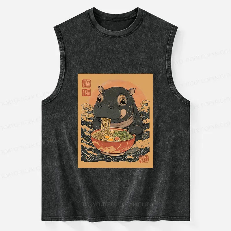 Trendy Moo Deng tank top