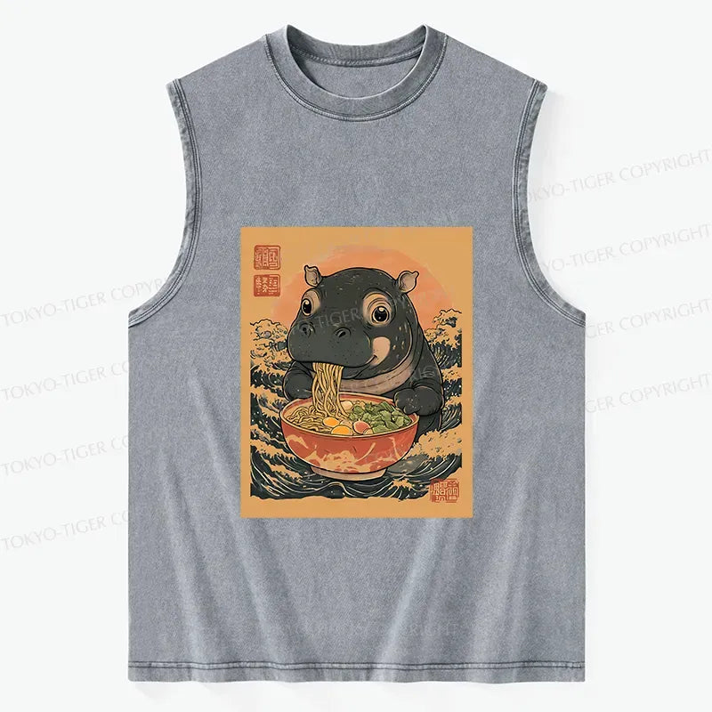 Trendy Moo Deng tank top
