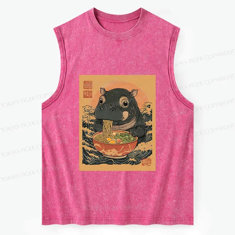 Trendy Moo Deng tank top