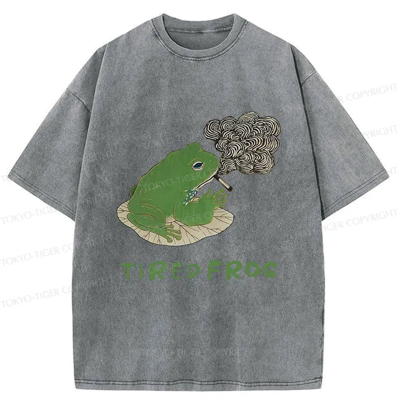 Kyoto-Lion Japanese Frog T-Shirt for Daily Wear